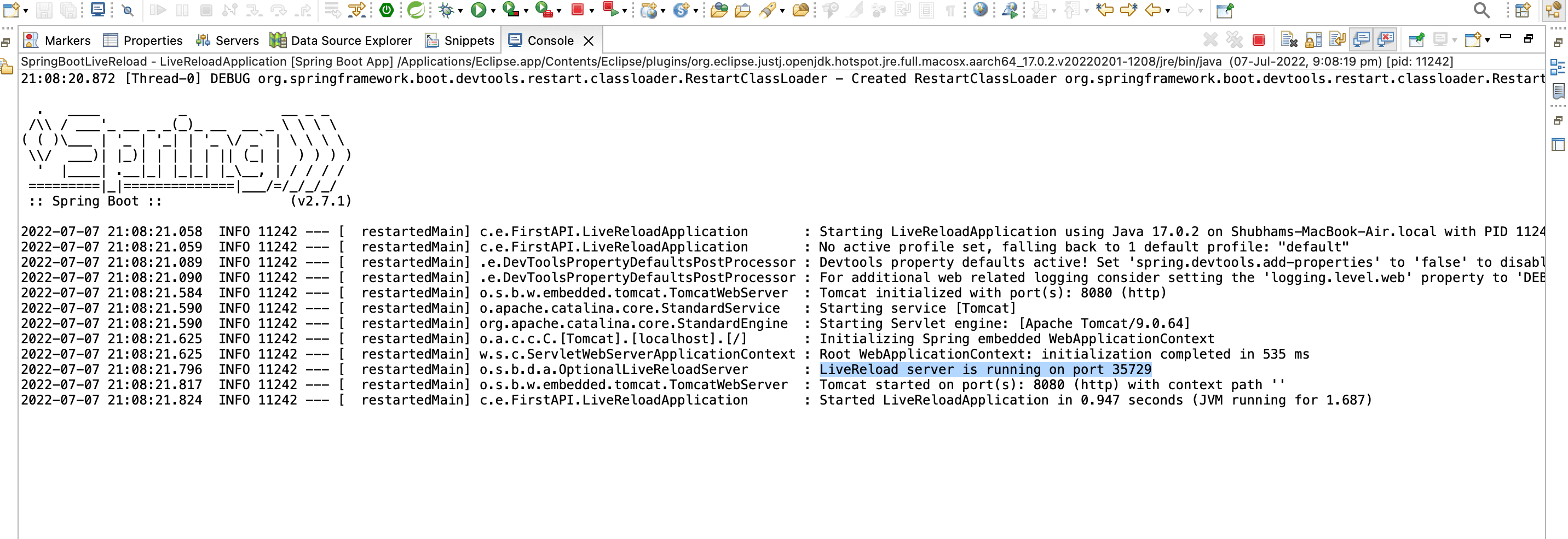 Spring Boot Auto reload | Spring Tips