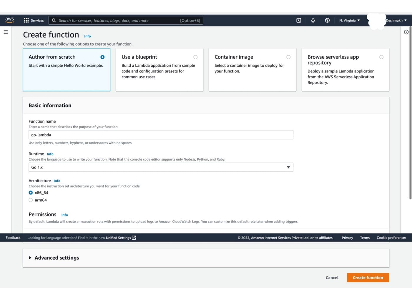 Writing Go-based function handler for AWS Lambda